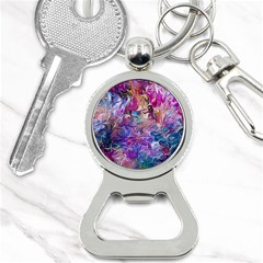 Painted Flames Bottle Opener Key Chain by kaleidomarblingart