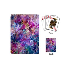 Painted Flames Playing Cards Single Design (mini) by kaleidomarblingart