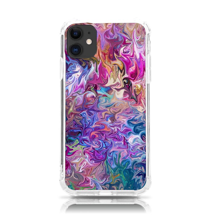 Painted flames iPhone 11 TPU UV Print Case