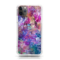 Painted Flames Iphone 11 Pro Max 6 5 Inch Tpu Uv Print Case by kaleidomarblingart