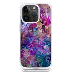 Painted Flames Iphone 14 Pro Tpu Uv Print Case by kaleidomarblingart