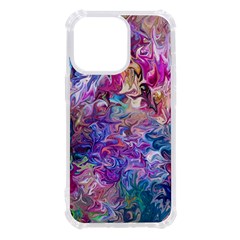 Painted Flames Iphone 13 Pro Tpu Uv Print Case by kaleidomarblingart