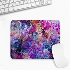 Painted Flames Small Mousepad by kaleidomarblingart