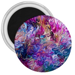 Painted Flames 3  Magnets by kaleidomarblingart