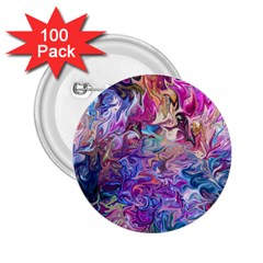 Painted Flames 2 25  Buttons (100 Pack)  by kaleidomarblingart