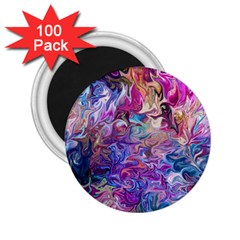 Painted Flames 2 25  Magnets (100 Pack)  by kaleidomarblingart