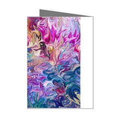 Painted Flames Mini Greeting Cards (pkg Of 8) by kaleidomarblingart