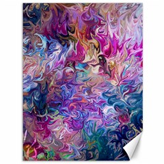 Painted Flames Canvas 36  X 48  by kaleidomarblingart