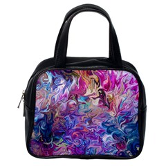 Painted Flames Classic Handbag (one Side) by kaleidomarblingart