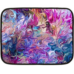 Painted Flames Fleece Blanket (mini) by kaleidomarblingart