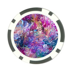 Painted Flames Poker Chip Card Guard (10 Pack) by kaleidomarblingart