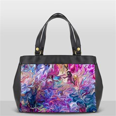 Painted Flames Oversize Office Handbag by kaleidomarblingart