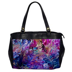 Painted Flames Oversize Office Handbag by kaleidomarblingart