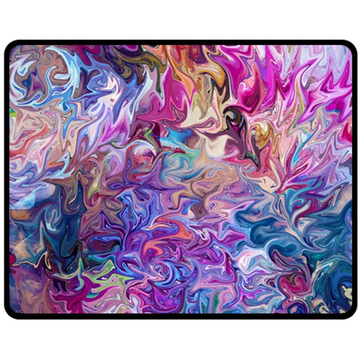 Painted flames Fleece Blanket (Medium)