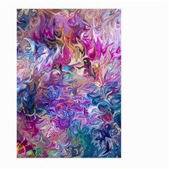 Painted Flames Large Garden Flag (two Sides) by kaleidomarblingart