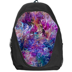 Painted Flames Backpack Bag by kaleidomarblingart