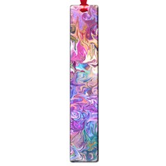 Painted Flames Large Book Marks by kaleidomarblingart