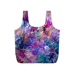 Painted Flames Full Print Recycle Bag (s) by kaleidomarblingart