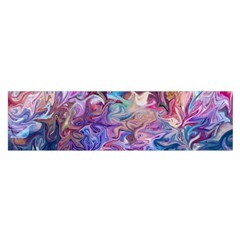 Painted Flames Oblong Satin Scarf (16  X 60 ) by kaleidomarblingart