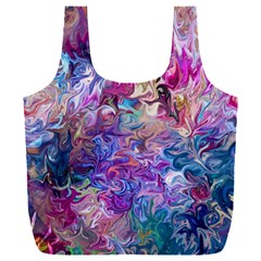 Painted Flames Full Print Recycle Bag (xxxl) by kaleidomarblingart