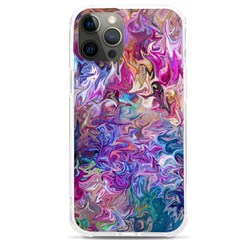 Painted Flames Iphone 12 Pro Max Tpu Uv Print Case by kaleidomarblingart