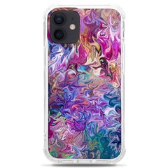 Painted Flames Iphone 12 Mini Tpu Uv Print Case	 by kaleidomarblingart