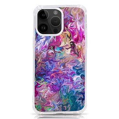 Painted Flames Iphone 14 Pro Max Tpu Uv Print Case by kaleidomarblingart