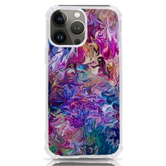 Painted Flames Iphone 13 Pro Max Tpu Uv Print Case by kaleidomarblingart