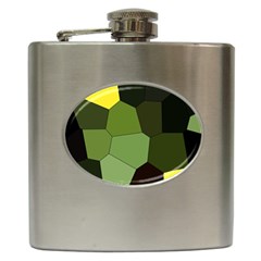 Mosaic Structure Background Tile Hip Flask (6 Oz) by danenraven