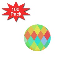 Low Poly Triangles 1  Mini Buttons (100 Pack)  by danenraven