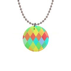 Low Poly Triangles 1  Button Necklace by danenraven