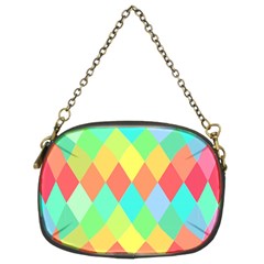 Low Poly Triangles Chain Purse (two Sides) by danenraven