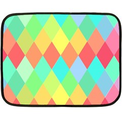 Low Poly Triangles Fleece Blanket (mini) by danenraven