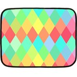 Low Poly Triangles Fleece Blanket (Mini) 35 x27  Blanket