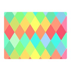 Low Poly Triangles Two Sides Premium Plush Fleece Blanket (mini) by danenraven