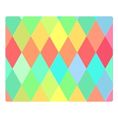 Low Poly Triangles Two Sides Premium Plush Fleece Blanket (large) by danenraven