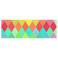 Low Poly Triangles Banner And Sign 12  X 4 