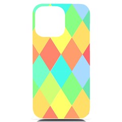 Low Poly Triangles Iphone 14 Pro Max Black Uv Print Case