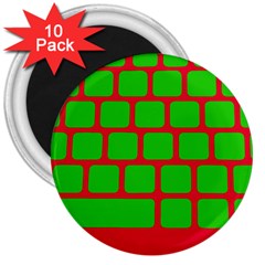 Keyboard Keys Computer Input Pc 3  Magnets (10 Pack)  by danenraven