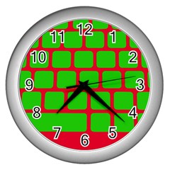 Keyboard Keys Computer Input Pc Wall Clock (silver) by danenraven