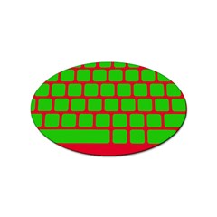 Keyboard Keys Computer Input Pc Sticker (oval) by danenraven