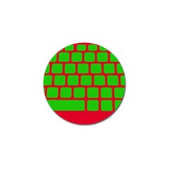 Keyboard Keys Computer Input Pc Golf Ball Marker by danenraven