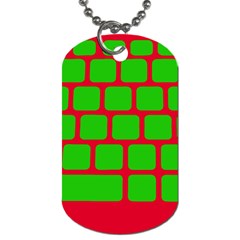 Keyboard Keys Computer Input Pc Dog Tag (two Sides) by danenraven