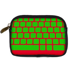 Keyboard Keys Computer Input Pc Digital Camera Leather Case by danenraven