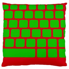 Keyboard Keys Computer Input Pc Standard Premium Plush Fleece Cushion Case (one Side) by danenraven