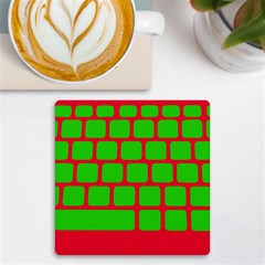 Keyboard Keys Computer Input Pc Uv Print Square Tile Coaster  by danenraven