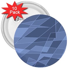 Lines Shapes Pattern Web Creative 3  Buttons (10 Pack)  by danenraven