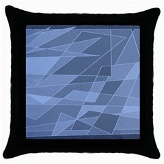 Lines Shapes Pattern Web Creative Throw Pillow Case (black) by danenraven