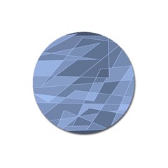 Lines Shapes Pattern Web Creative Magnet 3  (round) by danenraven