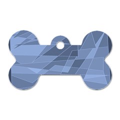 Lines Shapes Pattern Web Creative Dog Tag Bone (one Side) by danenraven